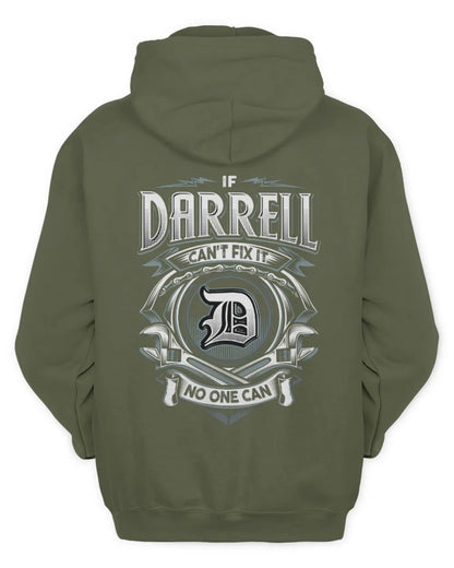 DARRELL AP81-K4-626 - Personalized Ahmed Quote Apparel “If Ahmed Can't Fix It, No One Can” - Unisex Hoodie - Military Green