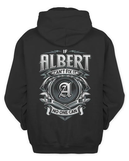 ALBERT AP81-K4-626 - Personalized Ahmed Quote Apparel “If Ahmed Can't Fix It, No One Can” - Unisex Hoodie - Black