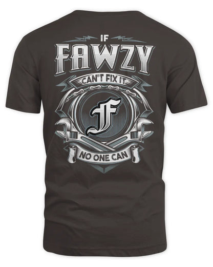 FAWZY AP81-K4-626 - Personalized Ahmed Quote Apparel “If Ahmed Can't Fix It, No One Can” - Unisex Standard T-Shirt - Dark Chocolate