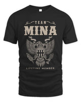 MINA TP06-K82 – Personalized Classic Style Apparel “Team NAME Lifetime Member” - Unisex Standard T-Shirt - Black
