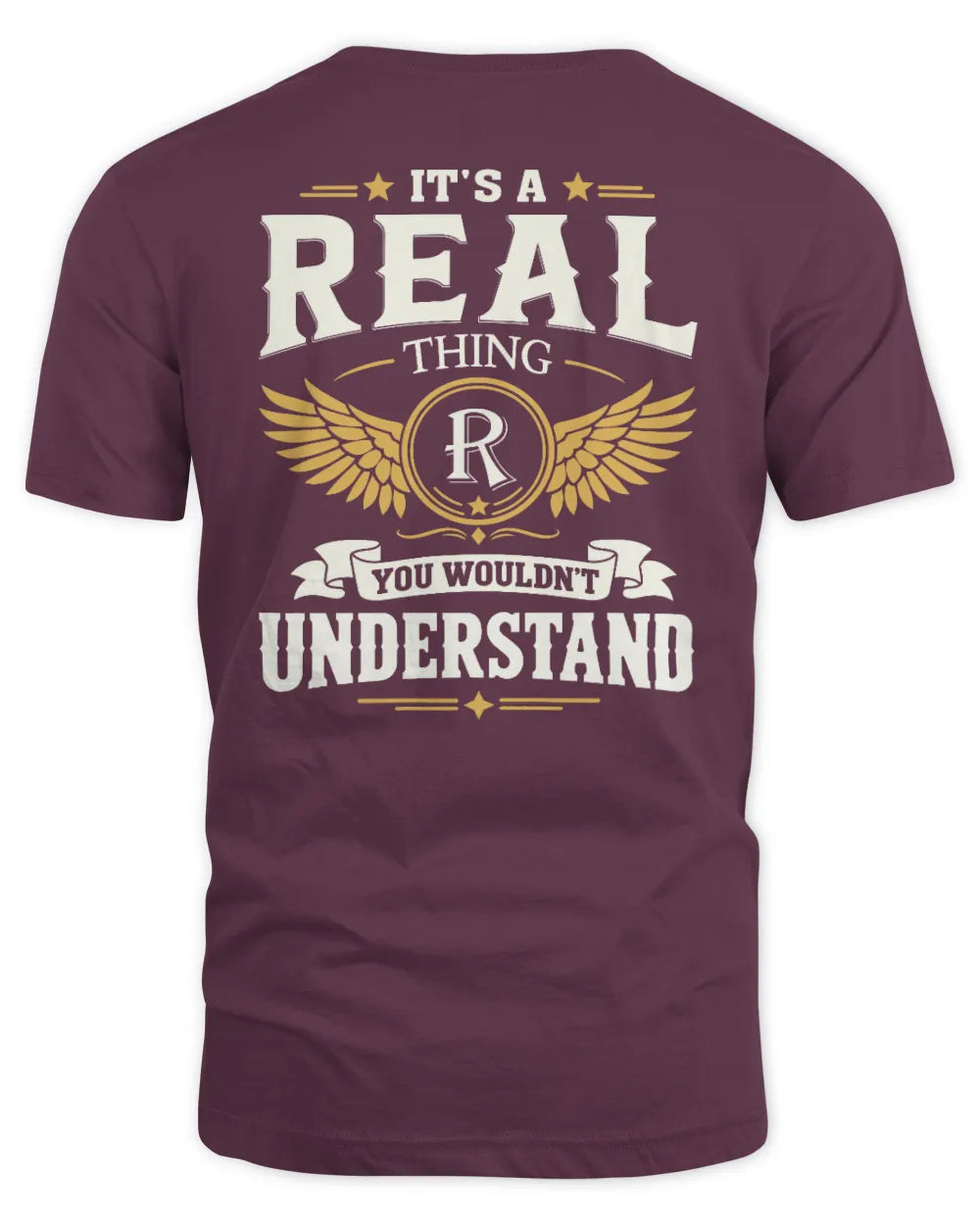 REAL KT06-M008 It’s a [NAME] Thing – You Wouldn’t Understand | Personalized Vintage T-Shirt - Unisex Standard T-Shirt - Maroon