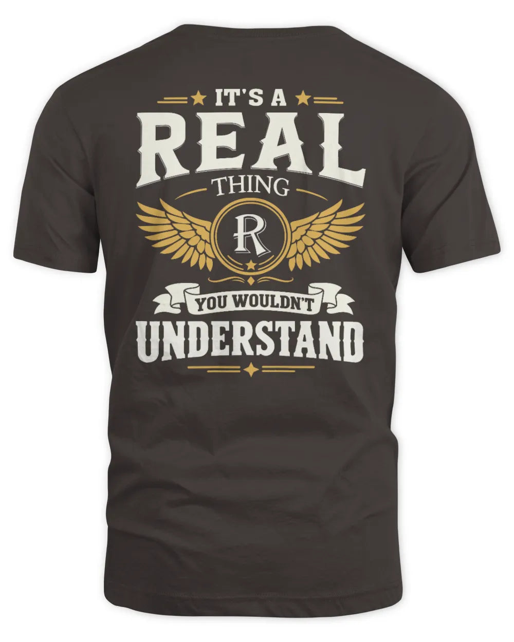 REAL KT06-M008 It’s a [NAME] Thing – You Wouldn’t Understand | Personalized Vintage T-Shirt - Unisex Standard T-Shirt - Dark Chocolate