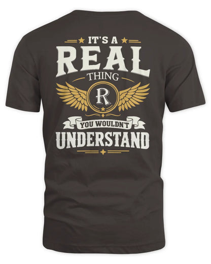 REAL KT06-M008 It’s a [NAME] Thing – You Wouldn’t Understand | Personalized Vintage T-Shirt - Unisex Standard T-Shirt - Dark Chocolate
