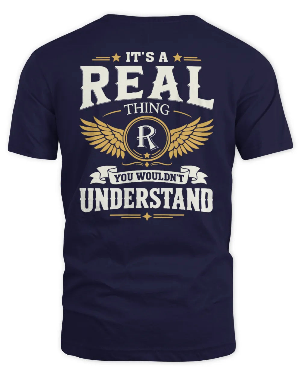 REAL KT06-M008 It’s a [NAME] Thing – You Wouldn’t Understand | Personalized Vintage T-Shirt - Unisex Standard T-Shirt - Navy