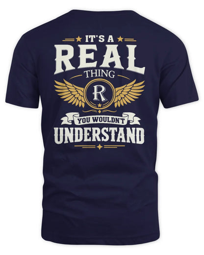 REAL KT06-M008 It’s a [NAME] Thing – You Wouldn’t Understand | Personalized Vintage T-Shirt - Unisex Standard T-Shirt - Navy