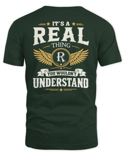 REAL KT06-M008 It’s a [NAME] Thing – You Wouldn’t Understand | Personalized Vintage T-Shirt - Unisex Standard T-Shirt - Forest Green