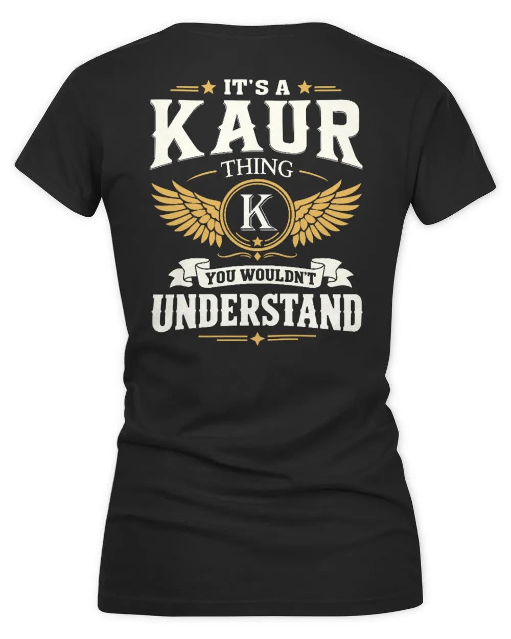 KAUR KT06-M008 It’s a [NAME] Thing – You Wouldn’t Understand | Personalized Vintage T-Shirt - Women's V-Neck T-Shirt - Black