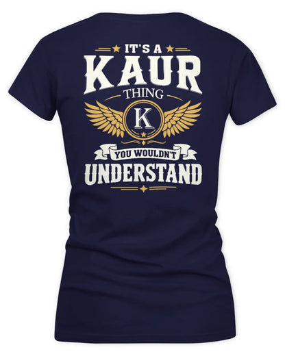 KAUR KT06-M008 It’s a [NAME] Thing – You Wouldn’t Understand | Personalized Vintage T-Shirt - Women's V-Neck T-Shirt - Navy