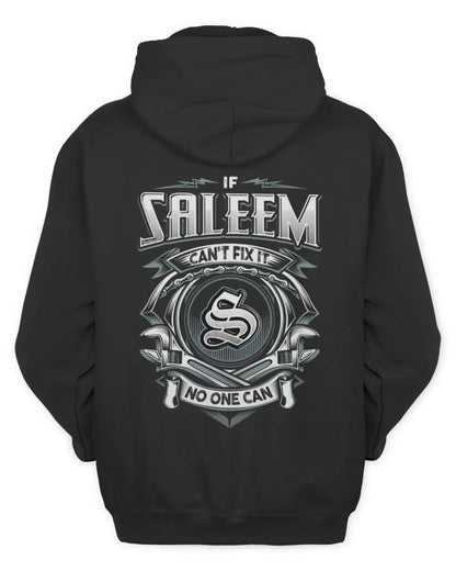 SALEEM AP81-K4-626 - Personalized Ahmed Quote Apparel “If Ahmed Can't Fix It, No One Can” - Unisex Hoodie - Black