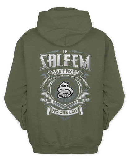 SALEEM AP81-K4-626 - Personalized Ahmed Quote Apparel “If Ahmed Can't Fix It, No One Can” - Unisex Hoodie - Military Green