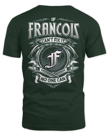 FRANCOIS AP81-K4-626 - Personalized Ahmed Quote Apparel “If Ahmed Can't Fix It, No One Can” - Unisex Standard T-Shirt - Forest Green