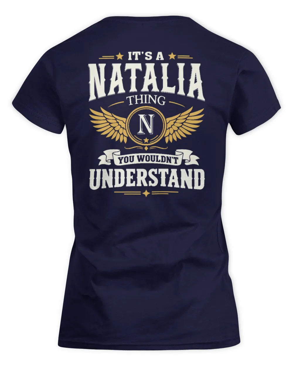 NATALIA KT06-M008 It’s a [NAME] Thing – You Wouldn’t Understand | Personalized Vintage T-Shirt - Women's Standard T-Shirt - Navy