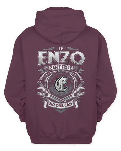 ENZO AP81-K4-626 - Personalized Ahmed Quote Apparel “If Ahmed Can't Fix It, No One Can” - Unisex Hoodie - Maroon