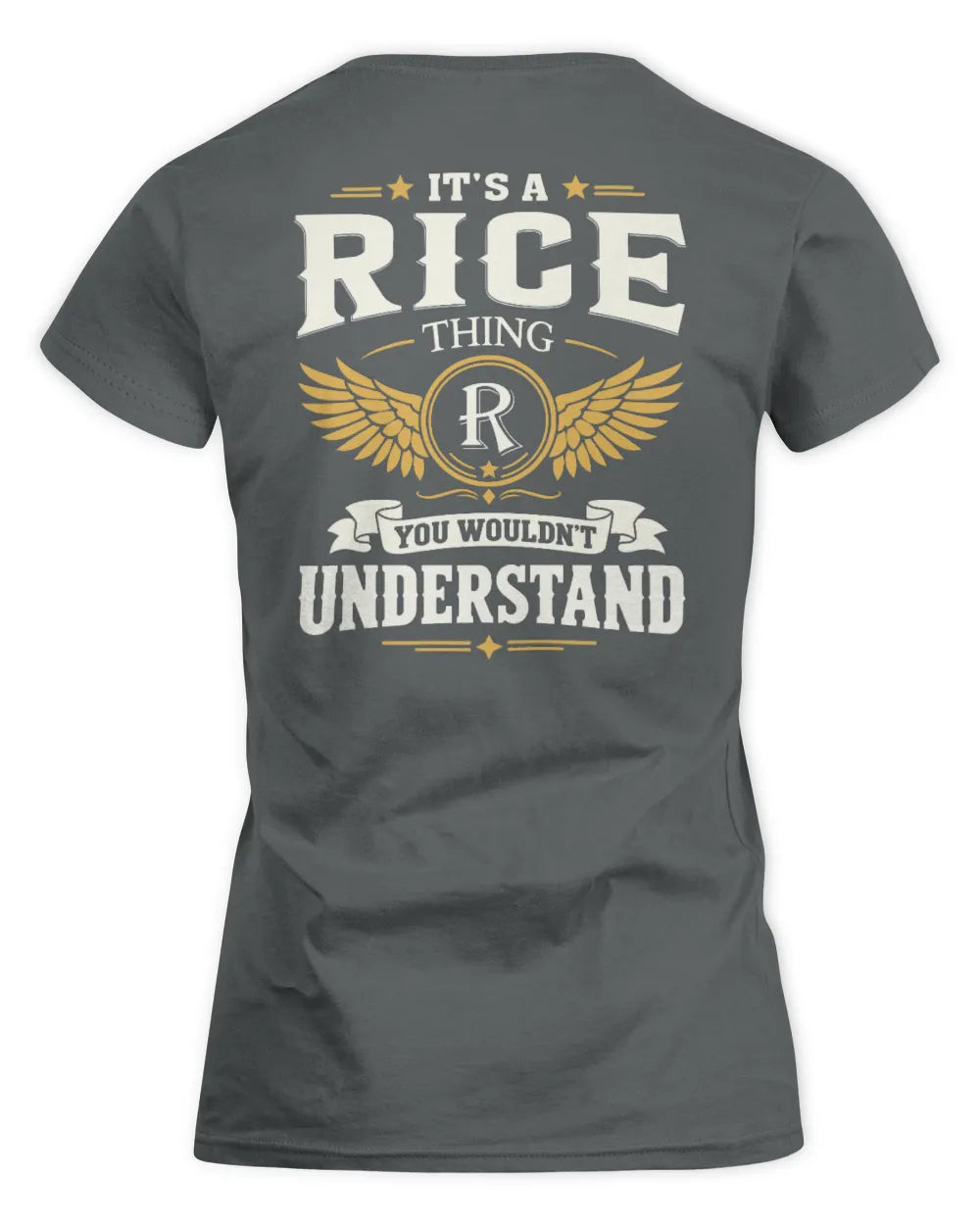 RICE KT06-M008 It’s a [NAME] Thing – You Wouldn’t Understand | Personalized Vintage T-Shirt - Women's Standard T-Shirt - Charcoal