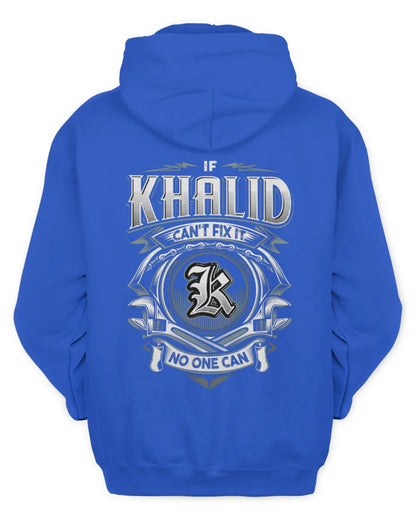 KHALID AP81-K4-626 - Personalized Ahmed Quote Apparel “If Ahmed Can't Fix It, No One Can” - Unisex Hoodie - Royal
