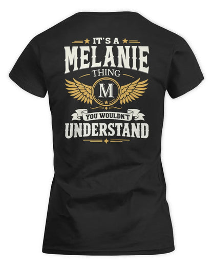 MELANIE KT06-M008 It’s a [NAME] Thing – You Wouldn’t Understand | Personalized Vintage T-Shirt - Women's Standard T-Shirt - Black
