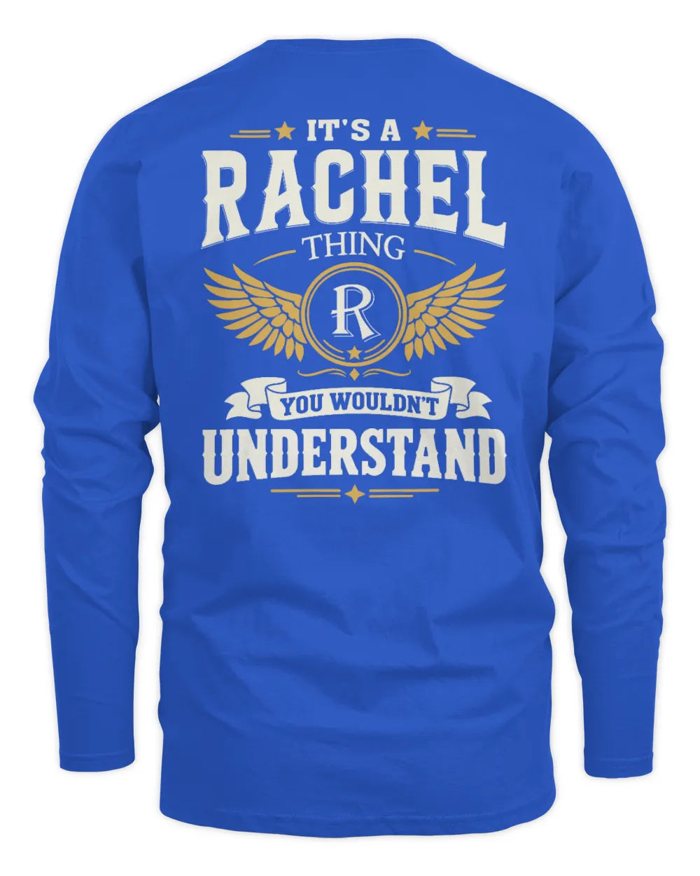 RACHEL KT06-M008 It’s a [NAME] Thing – You Wouldn’t Understand | Personalized Vintage T-Shirt - Men's Long Sleeved T-Shirt - Royal