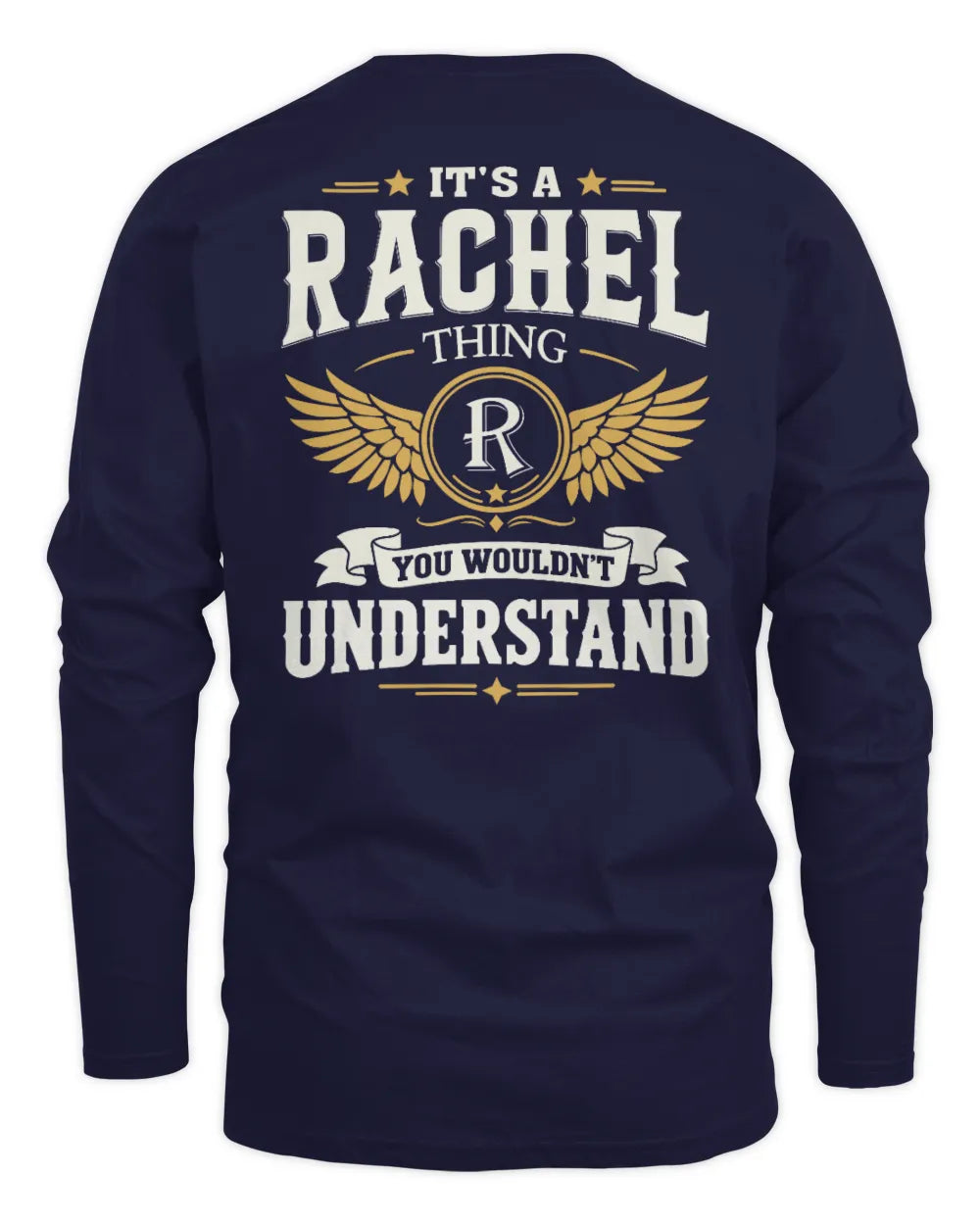 RACHEL KT06-M008 It’s a [NAME] Thing – You Wouldn’t Understand | Personalized Vintage T-Shirt - Men's Long Sleeved T-Shirt - Navy