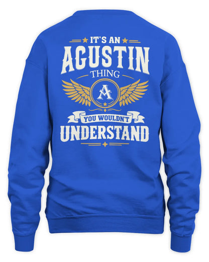 AGUSTIN KT06-M008 It’s a [NAME] Thing – You Wouldn’t Understand | Personalized Vintage T-Shirt - Unisex Sweatshirt - Royal