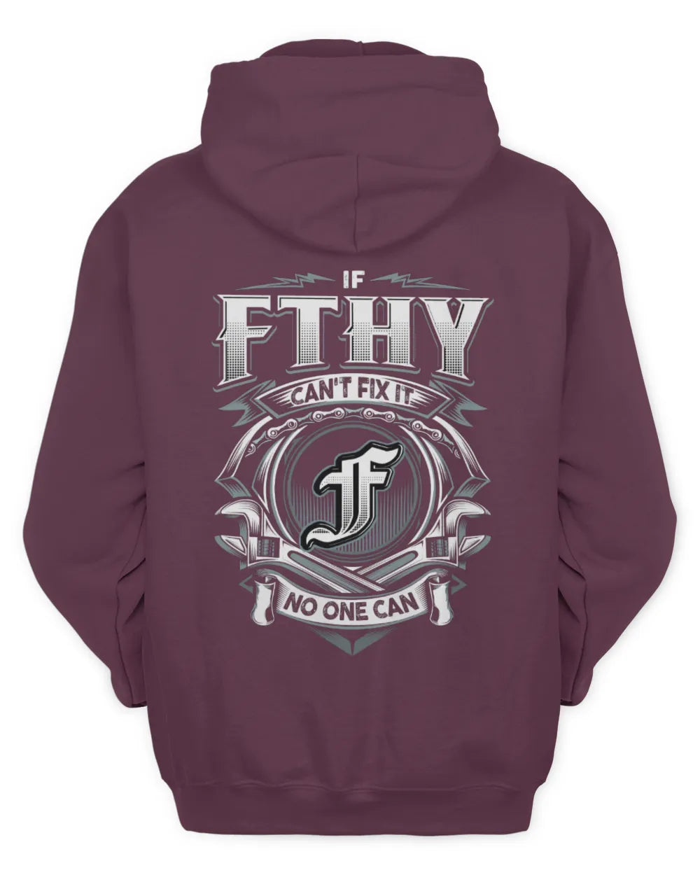 FTHY AP81-K4-626 - Personalized Ahmed Quote Apparel “If Ahmed Can't Fix It, No One Can” - Unisex Hoodie - Maroon