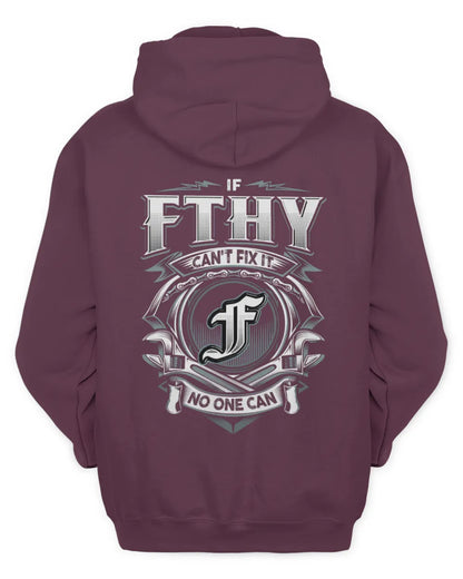 FTHY AP81-K4-626 - Personalized Ahmed Quote Apparel “If Ahmed Can't Fix It, No One Can” - Unisex Hoodie - Maroon