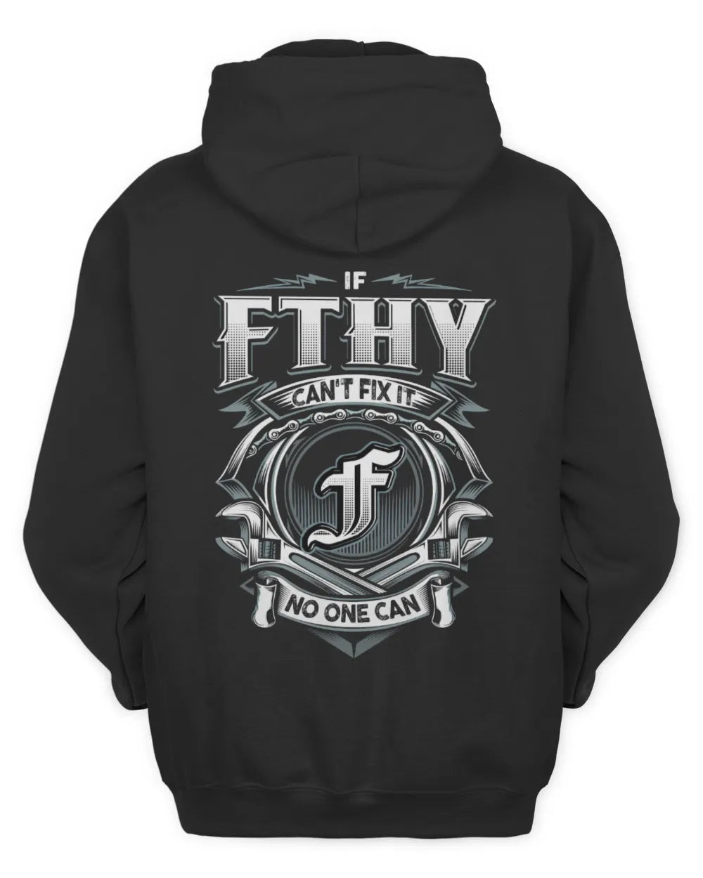 FTHY AP81-K4-626 - Personalized Ahmed Quote Apparel “If Ahmed Can't Fix It, No One Can” - Unisex Hoodie - Black