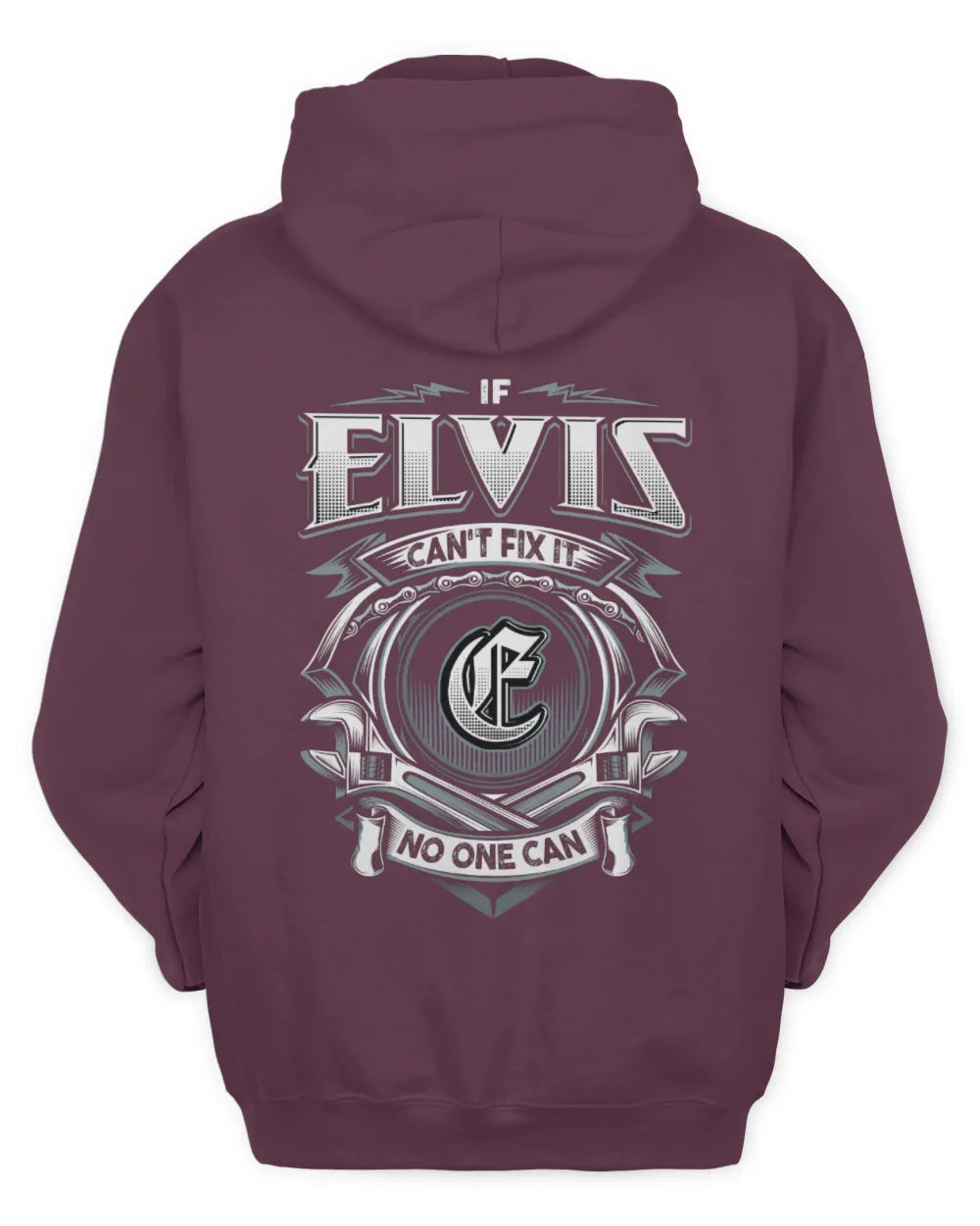 ELVIS AP81-K4-626 - Personalized Ahmed Quote Apparel “If Ahmed Can't Fix It, No One Can” - Unisex Hoodie - Maroon