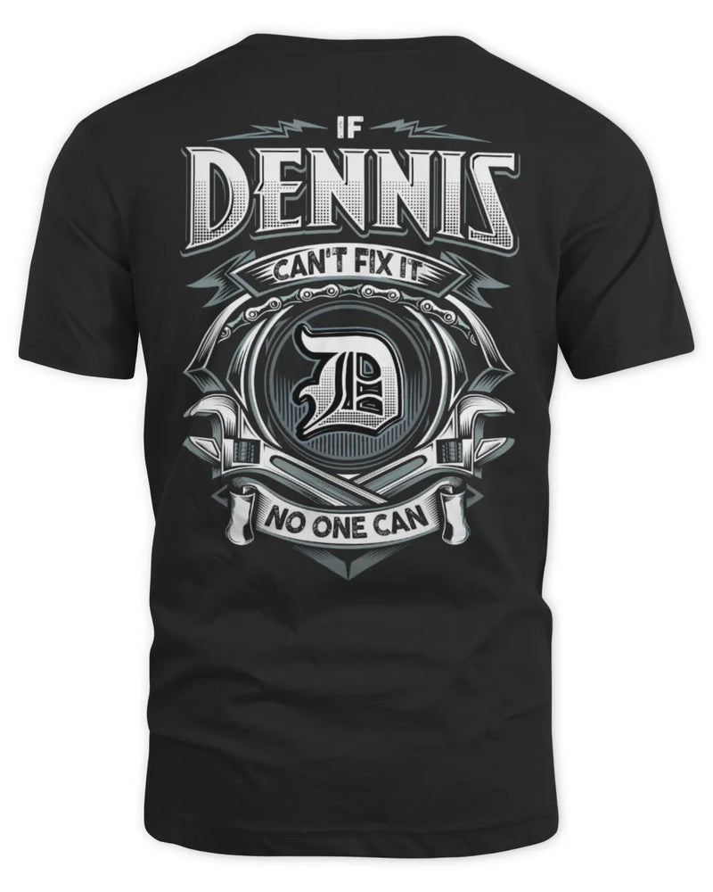 DENNIS AP81-K4-626 - Personalized Ahmed Quote Apparel “If Ahmed Can't Fix It, No One Can” - Unisex Standard T-Shirt - Black