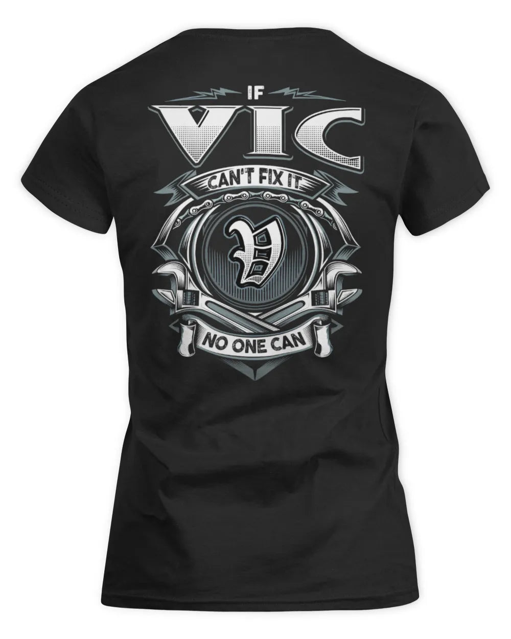 VIC AP81-K4-626 - Personalized Ahmed Quote Apparel “If Ahmed Can't Fix It, No One Can” - Women's Standard T-Shirt - Black