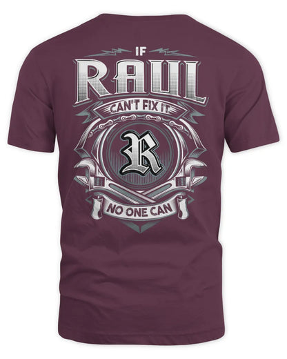 RAUL AP81-K4-626 - Personalized Ahmed Quote Apparel “If Ahmed Can't Fix It, No One Can” - Unisex Standard T-Shirt - Maroon