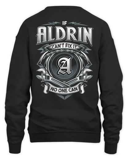 ALDRIN AP81-K4-626 - Personalized Ahmed Quote Apparel “If Ahmed Can't Fix It, No One Can” - Unisex Sweatshirt - Black