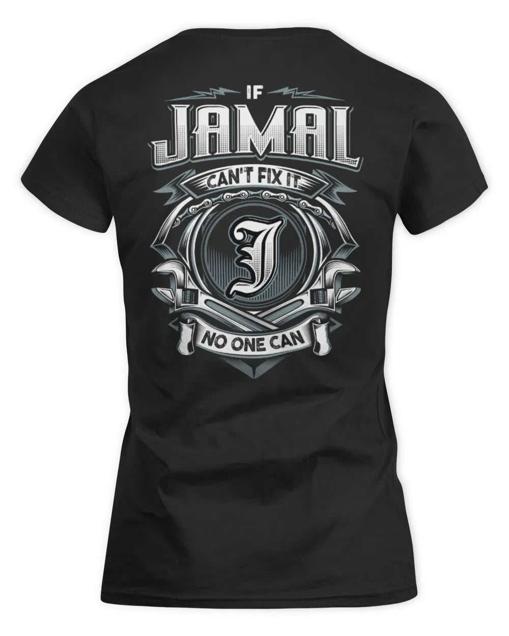 JAMAL AP81-K4-626 - Personalized Ahmed Quote Apparel “If Ahmed Can't Fix It, No One Can” - Women's Standard T-Shirt - Black