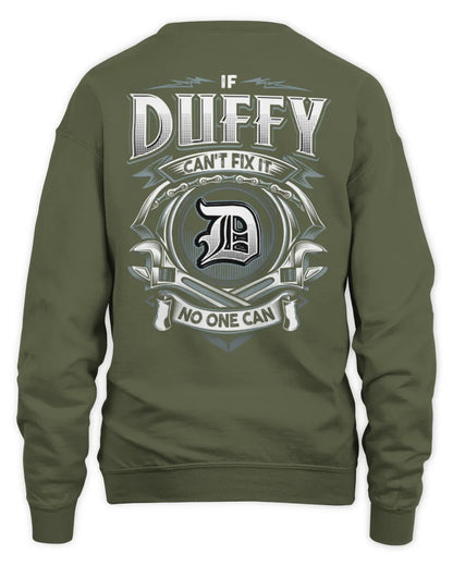 DUFFY AP81-K4-626 - Personalized Ahmed Quote Apparel “If Ahmed Can't Fix It, No One Can” - Unisex Sweatshirt - Military Green