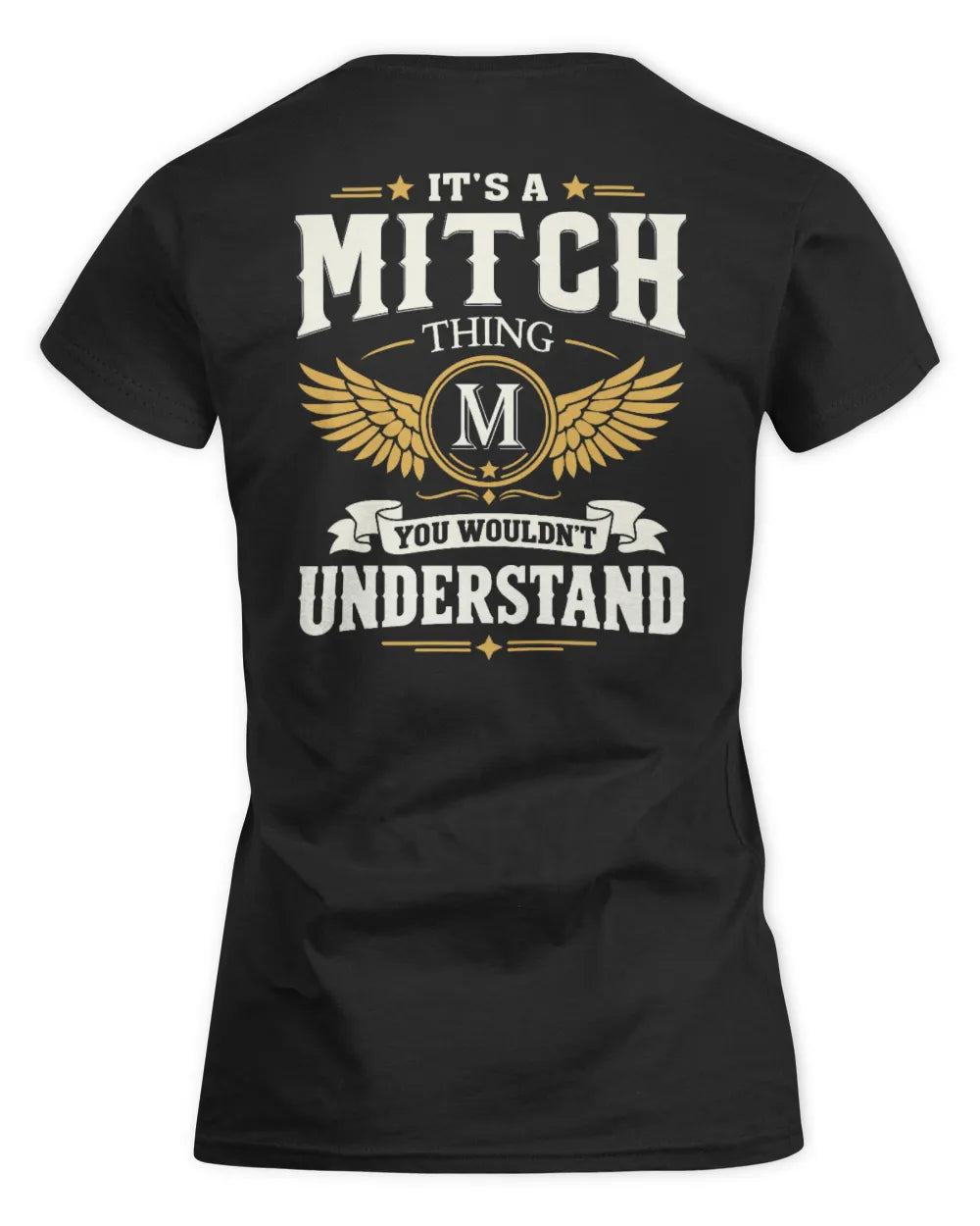 MITCH KT06-M008 It’s a [NAME] Thing – You Wouldn’t Understand | Personalized Vintage T-Shirt - Women's Standard T-Shirt - Black