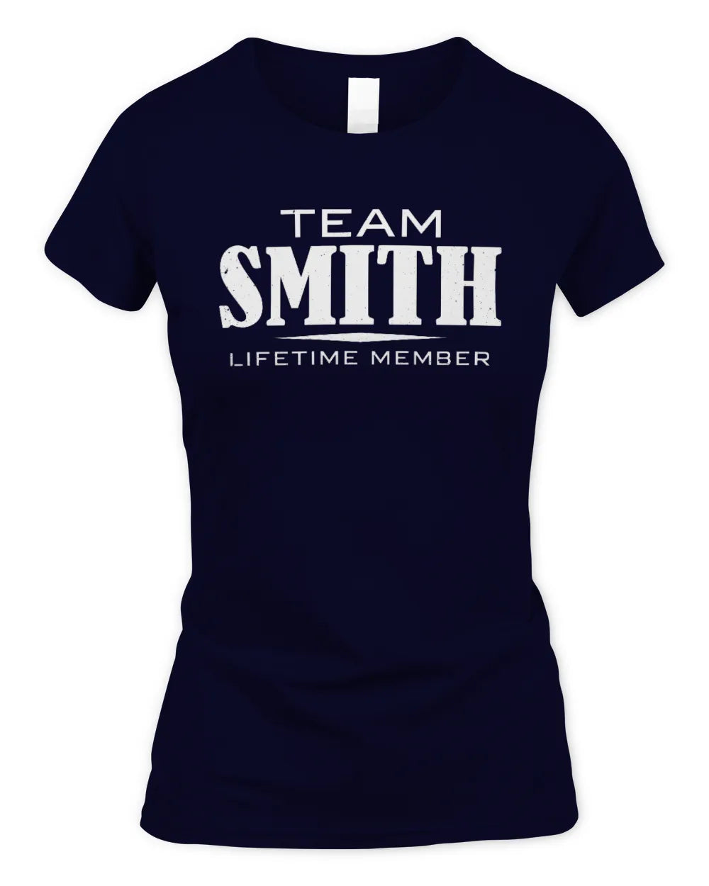 SMITH BL62-K4-128 - Personalized “Team NAME Lifetime Member” - Women's Standard T-Shirt - Navy