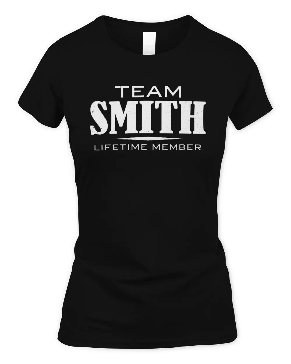 SMITH BL62-K4-128 - Personalized “Team NAME Lifetime Member” - Women's Standard T-Shirt - Black