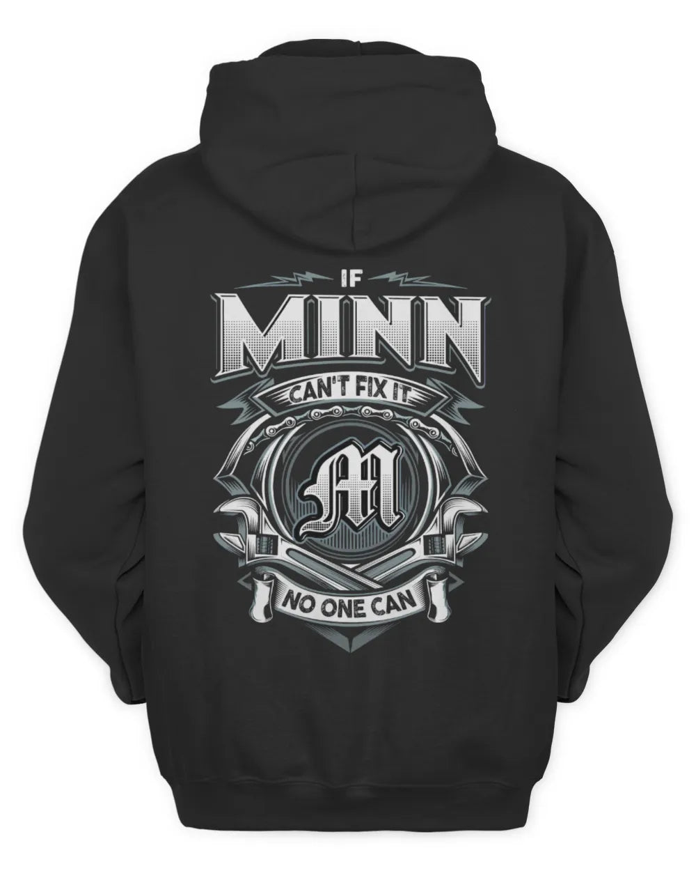 MINN AP81-K4-626 - Personalized Ahmed Quote Apparel “If Ahmed Can't Fix It, No One Can” - Unisex Hoodie - Black
