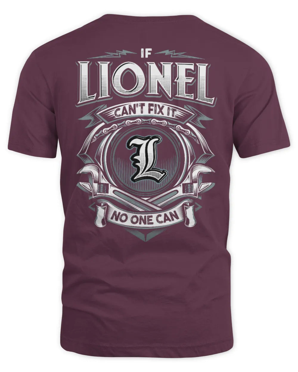 LIONEL AP81-K4-626 - Personalized Ahmed Quote Apparel “If Ahmed Can't Fix It, No One Can” - Unisex Standard T-Shirt - Maroon
