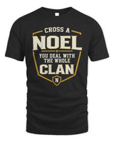 NOEL NT1-K008 Cross A/An NAME, You Deal With the Whole Clan | Personalized Vintage T-Shirt - Unisex Standard T-Shirt - Black
