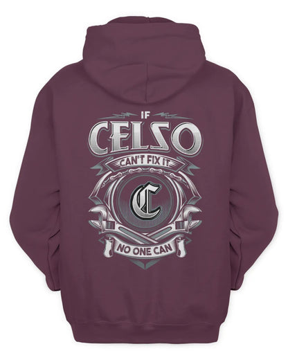 CELSO AP81-K4-626 - Personalized Ahmed Quote Apparel “If Ahmed Can't Fix It, No One Can” - Unisex Hoodie - Maroon