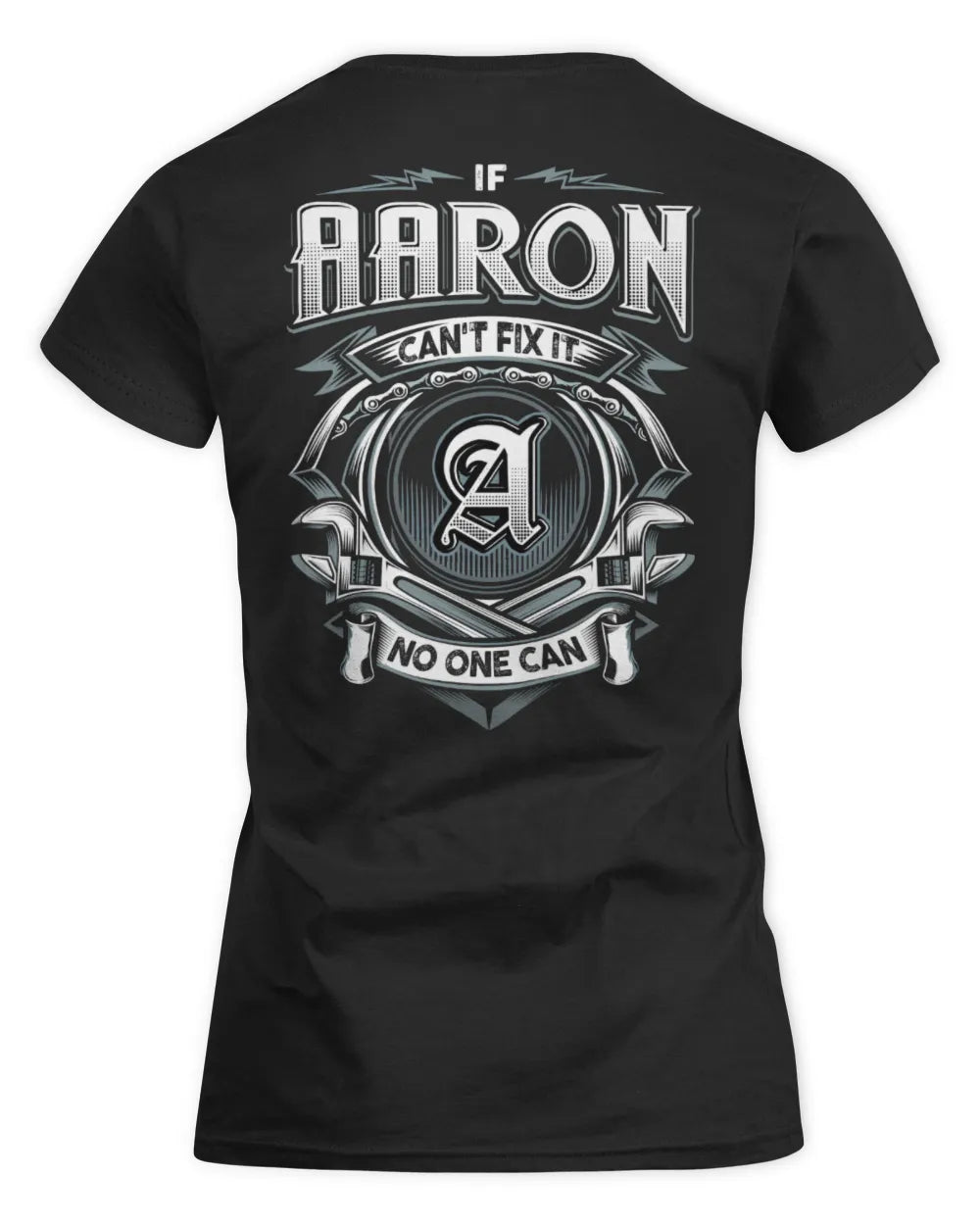 AARON AP81-K4-626 - Personalized Ahmed Quote Apparel “If Ahmed Can't Fix It, No One Can” - Women's Standard T-Shirt - Black