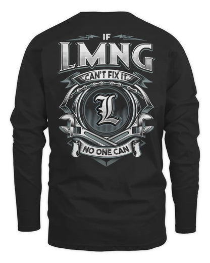 LMNG AP81-K4-626 - Personalized Ahmed Quote Apparel “If Ahmed Can't Fix It, No One Can” - Men's Long Sleeved T-Shirt - Black