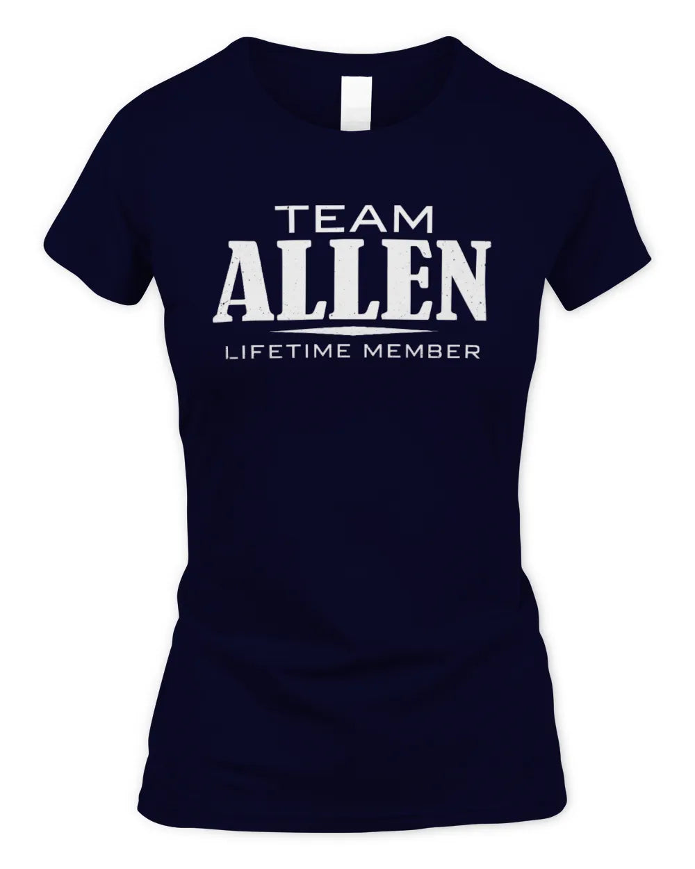 ALLEN BL62-K4-128 - Personalized “Team NAME Lifetime Member” - Women's Standard T-Shirt - Navy