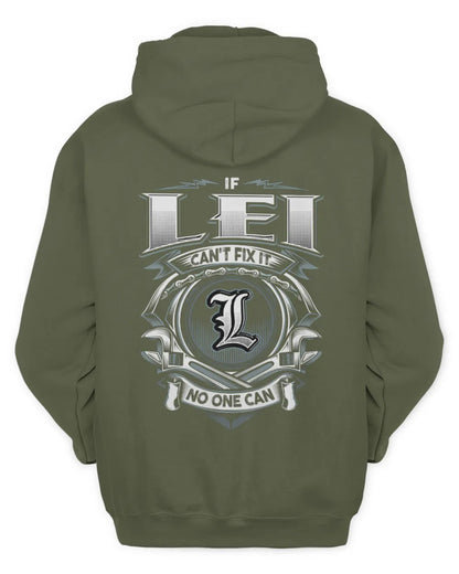 LEI AP81-K4-626 - Personalized Ahmed Quote Apparel “If Ahmed Can't Fix It, No One Can” - Unisex Hoodie - Military Green