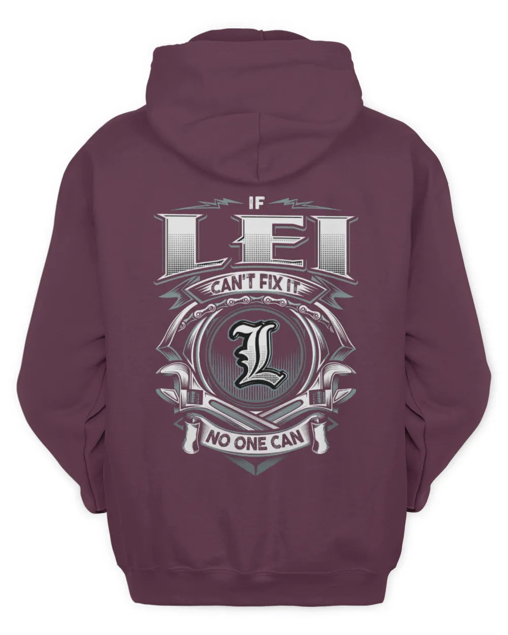 LEI AP81-K4-626 - Personalized Ahmed Quote Apparel “If Ahmed Can't Fix It, No One Can” - Unisex Hoodie - Maroon