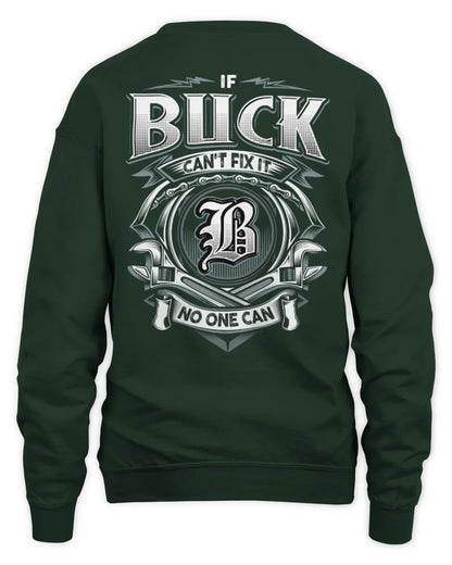 BUCK AP81-K4-626 - Personalized Ahmed Quote Apparel “If Ahmed Can't Fix It, No One Can” - Unisex Sweatshirt - Forest Green