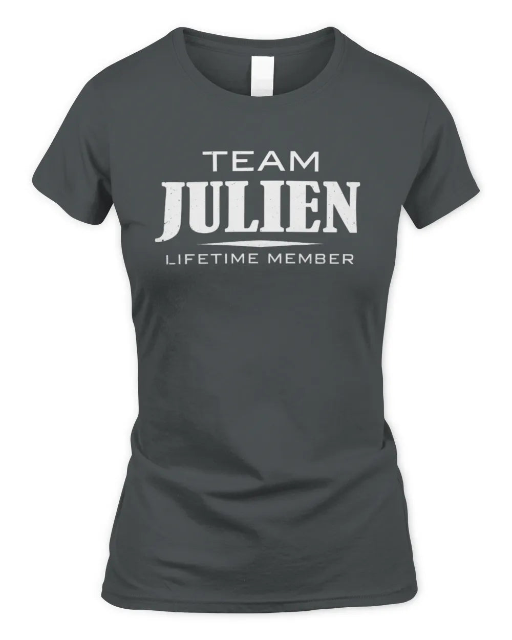 JULIEN BL62-K4-128 - Personalized “Team NAME Lifetime Member” - Women's Standard T-Shirt - Charcoal