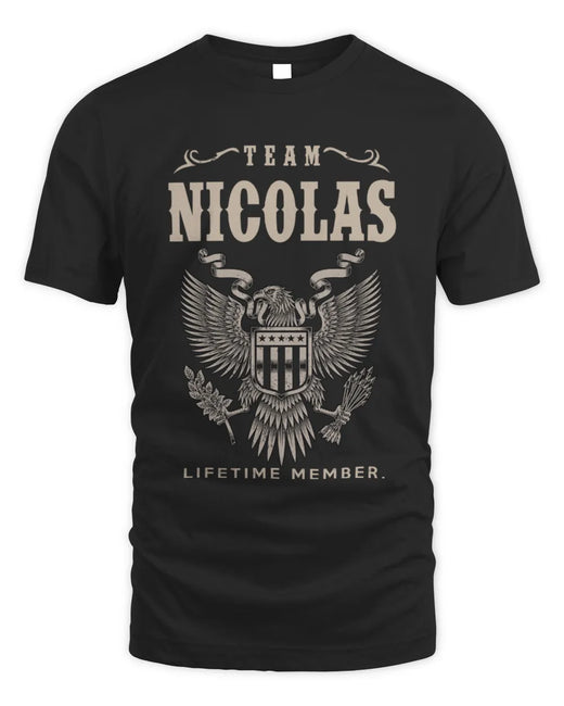 NICOLAS TP06-K82 – Personalized Classic Style Apparel “Team NAME Lifetime Member”