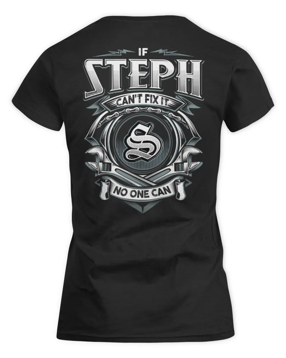 STEPH AP81-K4-626 - Personalized Ahmed Quote Apparel “If Ahmed Can't Fix It, No One Can” - Women's Standard T-Shirt - Black