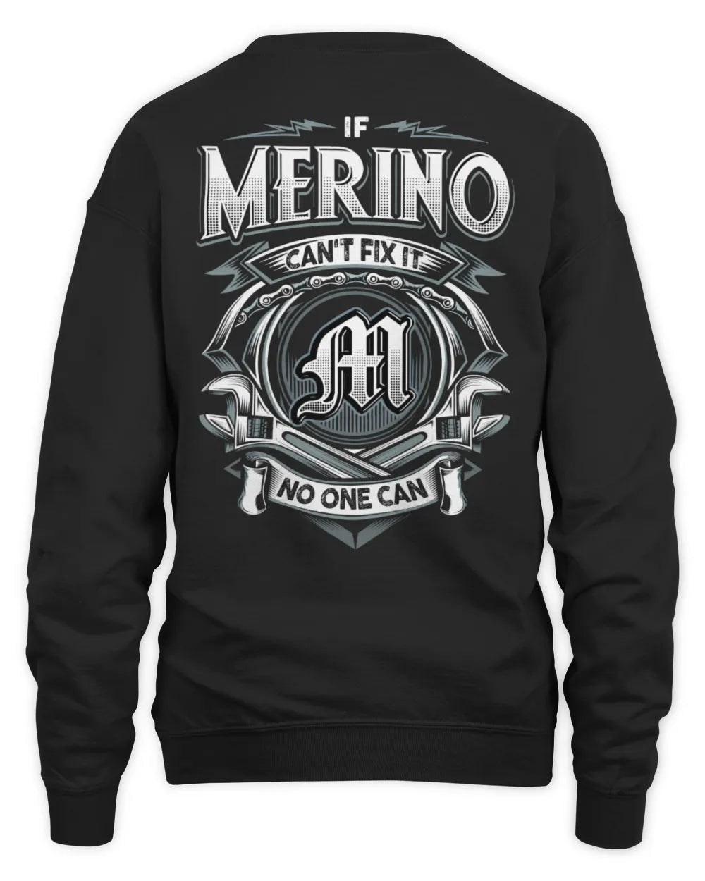 MERINO AP81-K4-626 - Personalized Ahmed Quote Apparel “If Ahmed Can't Fix It, No One Can” - Unisex Sweatshirt - Black